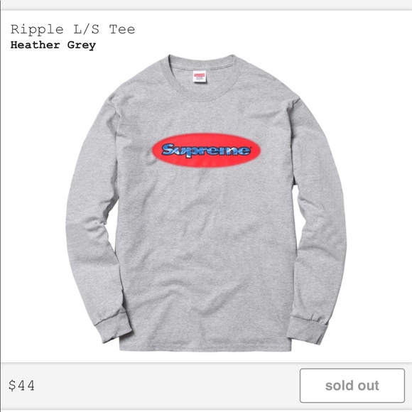 gray supreme shirt
